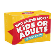 ASM Holdings Who Knows More Kids or Adults Trivia Game, Family Game Night, Ages 8 and Up, Multicolor, BOIBOOST02