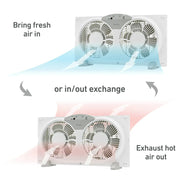 Holmes 12972 Twin-Blade Digital Window Fan White 9
