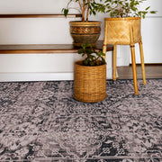 CAMILSON RAIN2003-BEI-5x7 Machine Washable Area Rug Distressed Vintage Bohemian Indoor Carpet