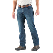 Berne Highland Flex Relaxed Fit Straight Leg Men's Jeans, Granite, 50 in Waist, 32 in Inseam, P624GRA32500