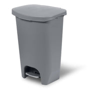 13 Gallon Trash Can with Clorox Odor Protection Lid, Gray