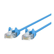 Belkin CAT6 Slim Ethernet Patch Cable, 3 ft, Blue, Molded Snagless RJ-45 Connectors, CE001B03-BLU-S