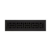 Signature Hardware HV-1019-212-CI Cast Iron Monarch Design Floor Register w/ Louvers - 2 1/4