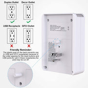 ONDOG Multi Plug Outlet Surge Protector, 6 AC Outlets, 3 Smart USB Ports, 1680 Joules, White, AHR-339