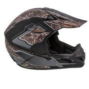Fuel Helmets SH-128 Frenzy Mossy Oak Dirt Bike Helmet, M, Multicolor