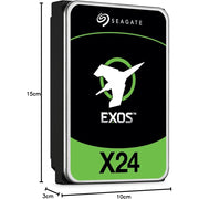 Seagate Exos X24 24TB 3.5-Inch 12GB/s SAS 7200RPM 512MB Cache Enterprise Internal Hard Drive ST24000NM007H