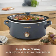 Crock-Pot Manual 7-Quart Slow Cooker, Mussel Grey