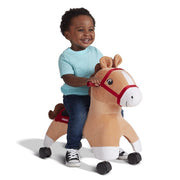 Radio Flyer 685 Boots: Rolling Pony, Caster Ride-on Horse Tan and Red