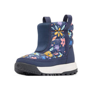 Columbia Snowtrot Mid Kids Snow Boots, Insulated with Omni-Heat Thermal Reflective Lining, Omni-Shield Water Resistant, Omni-Grip Traction, Pull-On, Nocturnal Wildflower Whimsy, Size 6, 207891