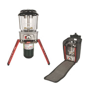 Coleman Northern Nova Propane Lantern, 3000 Lumens, Adjustable Brightness, Push-Button Ignition, Red, With Carry Case