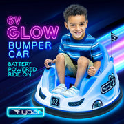 Flybar FB101921DTR Children Blue Glow 6V Battery Powered Ride-on Bumper Car