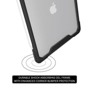 Body Glove 100141681 Slim Rugged Tablet Case for iPad Air 13 and iPad Pro 12.9, Black/Clear, Hard Polycarbonate and TPU, Drop Protection up to 6 Feet