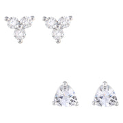Amanda Blu Trillion Duo Stud Earrings Set of 2