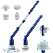 iDOO I-C-023 Electric Cordless Spin Shower Scrubber With Adjustable Extension Handle