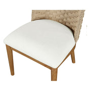 My Texas House MT65250047100A2 Saylor Farmhouse Style Dining Chair Set, Natural Wood, Set of 2