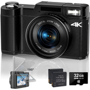 Marvue DC062-NBUS04 4K Vlogging Camera 48MP 16X Digital Zoom with Macro Function & Liftable Flash