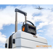 Wattbricks Energy 120-Watt Peak With 99.2Whr Portable Power Station & 30-Watt Portable Solar Panel Bundle