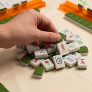 Joyc Brands Limited Edition Wildlife Mahjong Game Set, 160 Premium Melamine Tiles, 4 Tile Racks, Playing Mat, Storage Bags, Carry Tote