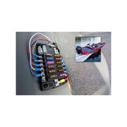 Chemtex 5026 Blue Sea Systems ST Blade Fuse Block, 12 Circuits with Negative Bus and Cover