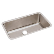 Lustertone Undermount Stainless Steel 31 in. 0-Hole Single Bowl Kitchen Sink in Satin