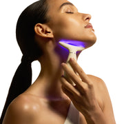 Clara Red Light Therapy Wand, Face and Neck Collagen Booster with Sonic Vibration and Heating, White