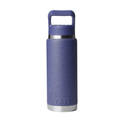 YETI Rambler 26 oz Insulated Beverage Bottle, Stainless Steel, Double-Wall Vacuum Insulation, Leak-Resistant Straw Cap, Moon Dust