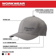 Milwaukee 504G-SM Men's FlexFit Gray Fitted Hat