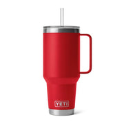 YETI Rambler Straw Mug, Stainless Steel, Vacuum Insulated, Firefly Yellow, 42 oz, 70000004055