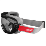 Milwaukee 48-73-2066 Non-Vented Safety Goggles, Gray Dual Coat Lens, Military-Grade Impact Protection, Adjustable Strap