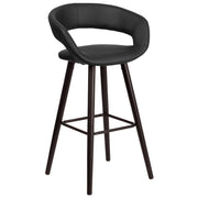 Flash Furniture 29.5 in. Black Cushioned Bar Stool-CH152560BKVY