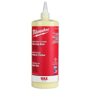 Milwaukee Wire & Cable Pulling Wax Lubricant, Temperature-Stable Synthetic Wax, Yellow, 1 Quart, 48-22-4136