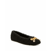 Katy Perry The Evie Women's Ballet Flat, Square Toe, Slip-On, Flexible Sole, Black/Gold, 7.5, 7093794