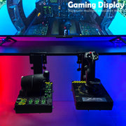 X.R Racing Shop Hotas Mount Desk Stand, 2pcs Flight Game Joystick Throttle Mount Compatible with Logitech X52/X52 Pro/X55/X56, Thrustmaster T16000M/TWCS/T Flight HOTAS, VKB TCA Series