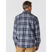 Carhartt 107010-Hn7 Relaxed-Fit Midweight Long-Sleeve Flannel Shirt for Men - Light Navy - L