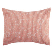 Mainstays MS2543186922C21 100% Cotton Matelasse Pillow Sham Bedding, Standard/Queen, 1 Pack, Terracotta Floral