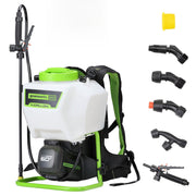Greenworks BPS60B00 60V Battery Powered Backpack Sprayer, 70 PSI, 0.5 GPM Flow, 20 ft Spray Reach, Five Nozzles, Chemical Resistant, Tool Only