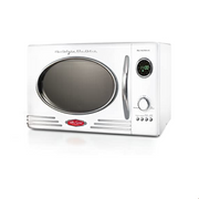 NOSTALGIA NRMO9WH Retro Series 19.5 in. Wide 0.9 Cu. Ft. 800-Watt Countertop Microwave in White