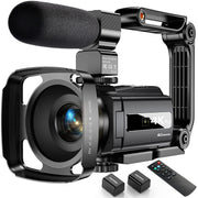 ACTITOP 4K HD Video Camcorder 48MP 60FPS with WiFi Vlogging 16X Digital IR Night Vision