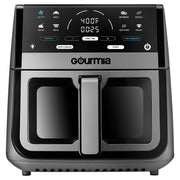 Gourmia GAF836GRY 8-Quart Digital Window Air Fryer, 8 One-Touch Cooking Functions, FryForce 360 Technology, Gray