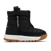 Columbia Snowtrot Mid Kids Winter Boots, 200g Insulation, Omni-Heat Reflective Lining, Black Sea Salt, Size 3, 2078911