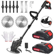 G PEH 230.6920012 Weed Wacker 3 in 1 Cordless Push Lawn Trimmer with Wheels Weed Eater Tool