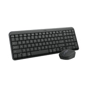 Logitech MK250 Wireless Keyboard and Mouse Combo, Bluetooth Connectivity, Compact Full-Size Keyboard with Number Pad, Ambidextrous Optical Mouse, Spill-Resistant, Graphite