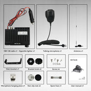 Retekess MB1 AM/FM CB Mobile Radio Bundle with Coaxial Cable