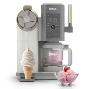 Ninja Creami Scoop & Swirl Ice Cream Maker, 11 Programs, Soft Serve & Gelato, Includes (2) 16 Oz Pint Containers & Lids, Black, NC700