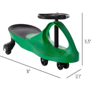 Zigzag Cars 80-1277GR Wiggle Movement to Steer Zigzag Car for Toddlers & Kids  Green