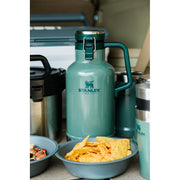 Stanley Classic Easy-Pour Growler Insulated Stainless Steel Water Bottle, 64 Oz, Matte Black, BPA Free