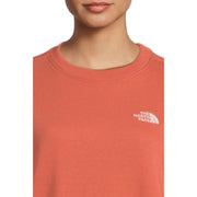 The North Face Evolution Embroidered Oversized Crew Sweatshirt, Women's, Mars Dust, Cotton-Polyester Blend, Pullover, NF0A8FKTBOU