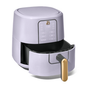 Made By Gather 29023 Beautiful 3 Qt Digital Air Fryer with TurboCrisp Technology, EverGood Ceramic Nonstick Coating, White, 1200W