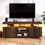 Hommpa LX00726 LED TV Stand with Power Outlets for TVs up to 65