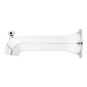Signature Hardware Elita 7in Integrated Diverter Tub Spout, Brushed Nickel, Metal Construction, Wall Mount, 955089